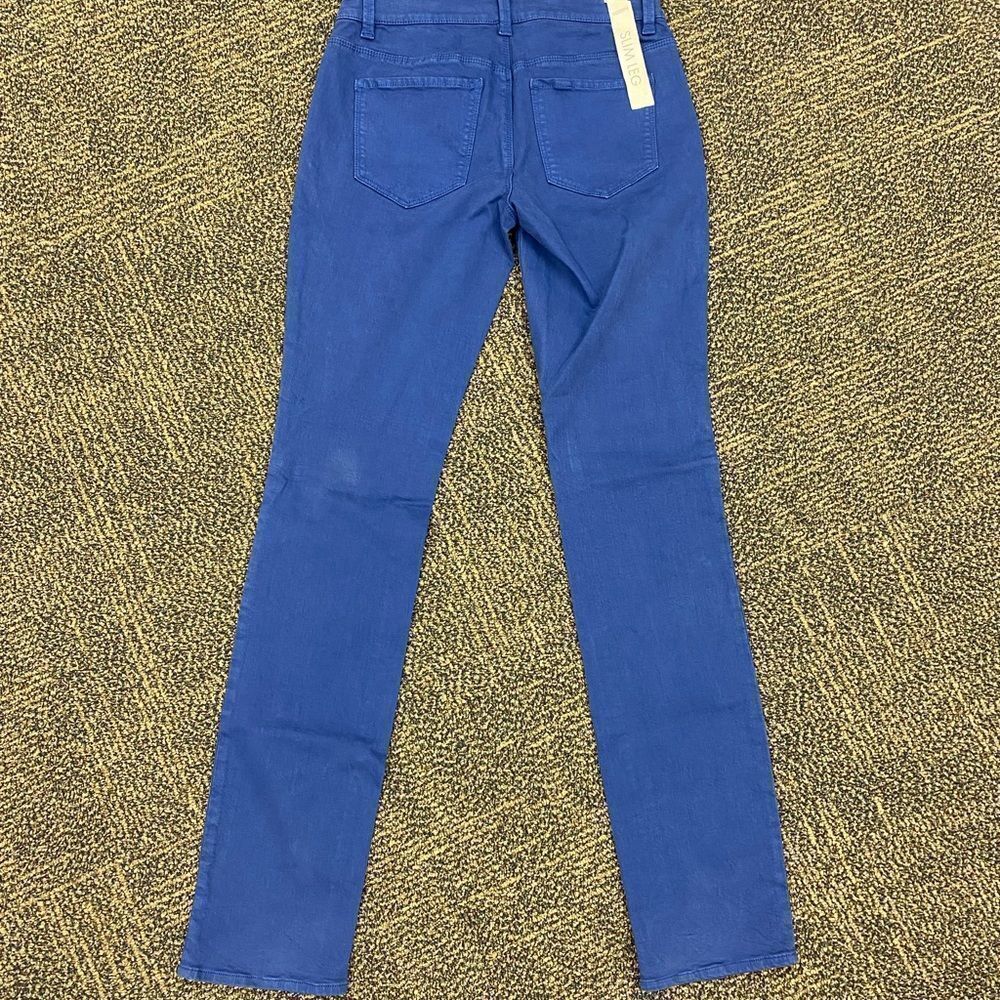 New ann Taylor‎ cornflower blue modern slim leg jeans - Picture 7 of 8